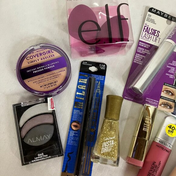 10-Piece Drugstore Makeup Kit: Mascara, Lipstick, Foundation, Eyeshadow, More - Picture 2 of 3